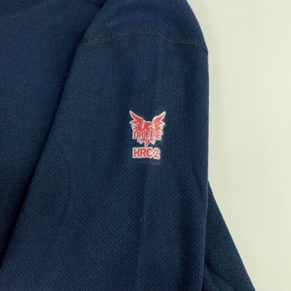 Drifire Mens Hrc 2 Activewear Long Sleeve Top Blue Crew Flame Resistant S New - Picture 6 of 9